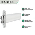 Numatic Double Chain Door Closer Jamb Mounted - Satin Chrome - tradefit
