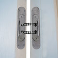 Numatic Double Chain Door Closer Jamb Mounted - Satin Chrome - tradefit