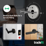 Dinis Matt Black Lever on Rose Door Handles - tradefit - 5