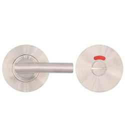 Disabled WC Turn & Release - 52mm x 8mm Rose - 5mm Spindle - Satin Stainless Steel - tradefit