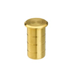 Dust Socket for Flush Bolts - Concrete 20mm dia. x 38mm Satin Brass - tradefit - 1