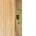 2.5 inch/64mm Economy Tubular Latch - 44m Backset - Brass - tradefit