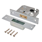 Euro Profile Deadlock Case - 76mm Case 57mm Backset - Satin Chrome - tradefit - 1
