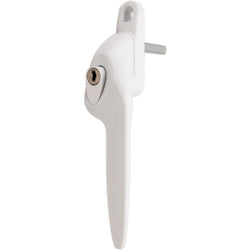 Yale Quartus Cranked Window Handle Right Hung - 40mm Spindle - White - tradefit