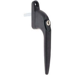 Yale Espagnolette Window Handle Straight - 40mm - Black - tradefit