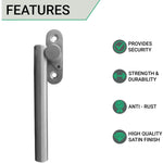 Locking Espagnolette UPVC Window Fastener - Left Hand - Stainless Steel - tradefit - 2