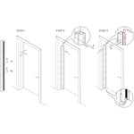 Roller Door Finger Guard Protector – Exitex Digitex - 1925mm - White - Trade Pack of 10 - tradefit - 3