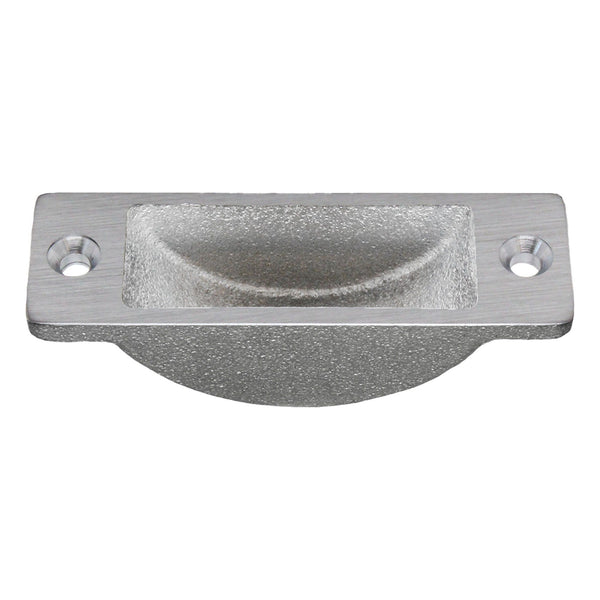 Brass Easy - Clean Dust Socket for Flush Bolt - 62 x 19mm - Satin Chrome - tradefit - Featured Image