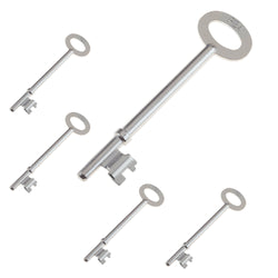 FB4 Fire Brigade Rim Deadlock Key - Zinc Plated - Pack 5 Key - tradefit
