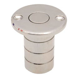 Brass Dust Socket for Flush Bolts - 20 x 38mm - Satin Nickel - tradefit