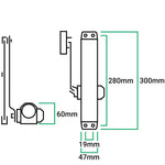 Fire Door Closer - Power Size 3 - 6 - Silver - tradefit - 5