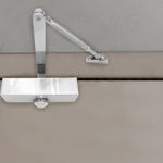 Universal Overhead Fire Door Closer Dual Handed Push or Pull Side - Power Size 3 - Satin Chrome - tradefit - 6