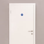 Fire Door Keep Shut 70x70mm Pack 10 Self Adh Semi Rigid PVC - tradefit - 6