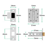 Tapera Polished Chrome Lever on Rose Door Handle Kit - Medium Duty FD30/60 - 76mm Latch - tradefit - 5
