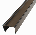 Fire Door Gap Reducing Bottom Door Seal Carrier - FD60 - Suit 54mm Doors - 1m Brown - tradefit - 1