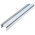 Fire Door Gap Reducing Bottom Door Seal Carrier - FD30 - Suit 44mm Doors - 1m White - tradefit - 1