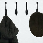 Hat & Coat Hook - Matt Black - Pack of 4 - tradefit - 3