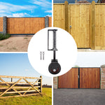 Heavy Duty Spring Loaded Gate Garage Door Wheel on Castor - 102mm - 138kg Load - Black - tradefit - 6