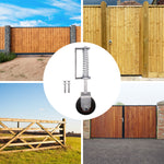 Heavy Duty Spring Loaded Gate Garage Door Wheel on Castor - 102mm - 138kg Load - Galvanised - tradefit - 6