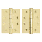 PVD Brass Fire Door Hinges - 4 Inch/102mm - Grade 13 Steel Ball Bearing - Pack 2 - tradefit - 1