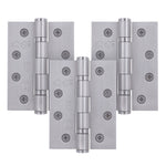 Satin Stainless Fire Door Hinges - 4 Inch/102mm - Grade 13 Steel Ball Bearing - Pack 3 - tradefit - 1