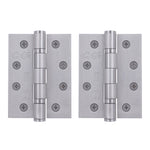 Satin Stainless Fire Door Hinges - 4 Inch/102mm - Grade 13 Steel Ball Bearing - Pack 2 - tradefit - 1