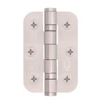 Satin Stainless Fire Door Hinges - 3 Inch/76mm - Grade 7 Steel Ball Bearing - Pack 2 - Radius - tradefit - 2
