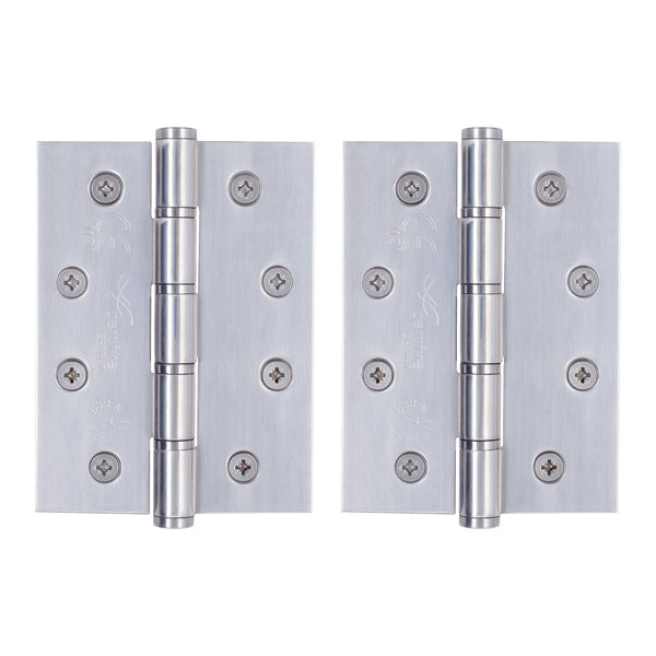 Door Hinges Grade 7 Stainless Steel Washered - 101.6x76.2x2.0mm - Polished Stainless - tradefit - Featured Image