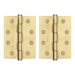 Door Hinges Grade 7 Stainless Steel Washered - 101.6x76.2x2.0mm - PVD Brass - tradefit