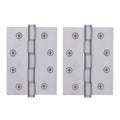 Door Hinges Grade 7 Stainless Steel Washered - 101.6x76.2x2.0mm - Satin Stainless