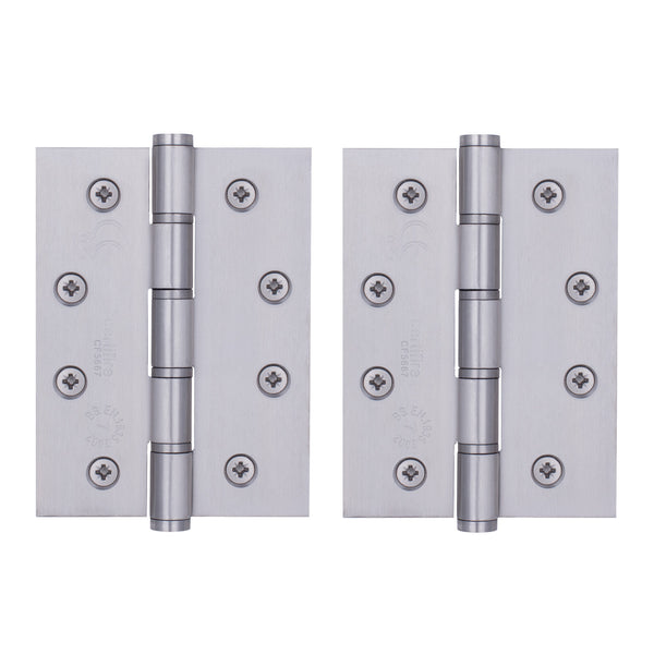 Door Hinges Grade 7 Stainless Steel Washered - 101.6x76.2x2.0mm - Satin Stainless - tradefit - Featured Image
