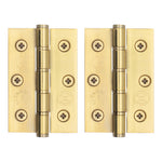 Door Hinges Grade 7 Stainless Steel Washered - 76x50.8x2mm - PVD Brass - tradefit - 1