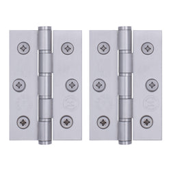 Door Hinges Grade 7 Stainless Steel Washered - 76x50.8x2mm - Satin Stainless - tradefit