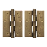 Florentine Bronze Fire Door Hinges – 4 Inch/102mm – Grade 11 Steel Ball Bearing – Pack 2 - tradefit - 3