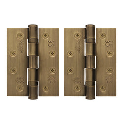 Florentine Bronze Fire Door Hinges – 4 Inch/102mm – Grade 11 Steel Ball Bearing – Pack 2 - tradefit