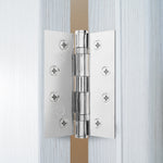Polished Chrome Fire Door Hinges – 4 Inch/102mm – Grade 11 Steel Ball Bearing – Pack 2 - tradefit - 6