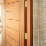 Polished Brass Fire Door Hinges – 4 Inch/102mm – Grade 11 Steel Ball Bearing – Pack 2 - tradefit - 8