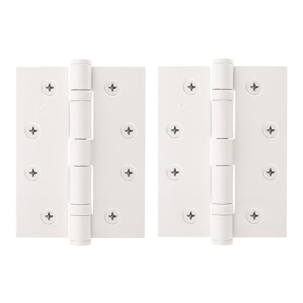 White Fire Door Hinges – 4 Inch/102mm – Grade 11 Steel Ball Bearing – Pack 2 - tradefit - Featured Image