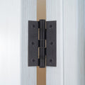 Black Fire Door Hinges - 3 Inch/76mm - Grade 7 Steel Ball Bearing - Pack 2 - tradefit