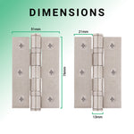 Nador Satin Nickel Mortice Door Knob Kit - 76mm Latch - tradefit - 2