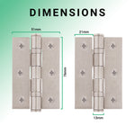Tangier Satin Nickel Mortice Door Knob Kit - 76mm Latch - tradefit - 2