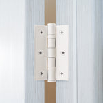 White Fire Door Hinges - 3 Inch/76mm - Grade 7 Steel Ball Bearing - Pack 2 - tradefit - 6