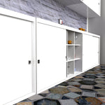 Top Hung Cupboard Sliding Door System To Suit 1.2m Opening - tradefit - 2