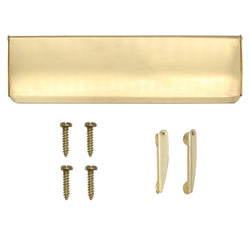 Inner Letter Box Tidy - 400x127mm - Polished Brass - tradefit