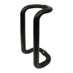 Guardsman Entrance Cranked Pull Handles - Back to Back Fix - 425 x 32mm - Matt Black - tradefit - 1