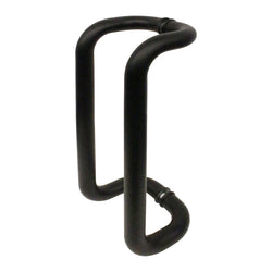 Guardsman Entrance Cranked Pull Handles - Back to Back Fix - 425 x 32mm - Matt Black - tradefit