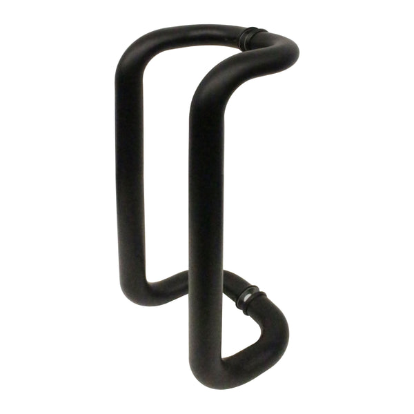 Guardsman Entrance Cranked Pull Handles - Back to Back Fix - 425 x 32mm - Matt Black - tradefit - Featured Image