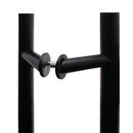 Guardsman Entrance Offset Pull Handles - Back to Back Fix - 1800 x 32mm 1600mm c/c - Matt Black - tradefit - 1