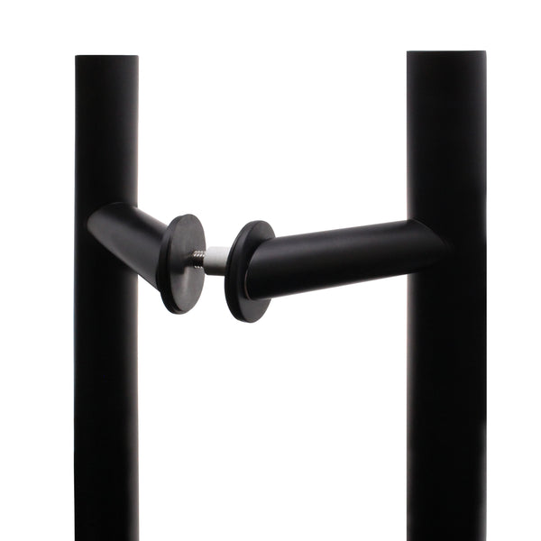 Guardsman Entrance Offset Pull Handles - Back to Back Fix - 1800 x 32mm 1600mm c/c - Matt Black - tradefit - Featured Image