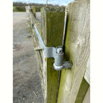 Field Gate Hinge Set Double Strap Hook to Drive and Bolt Pattern Hot Dip Galvanised (24